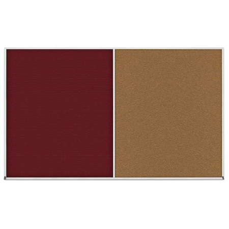 United Visual Products Enclosed Corkboard, 1 Door, 48"x36", 4" Fra UV3402-BRONZE-CORK